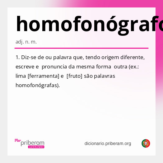 Significado de homofonógrafo