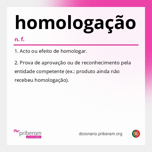 Significado de homologação