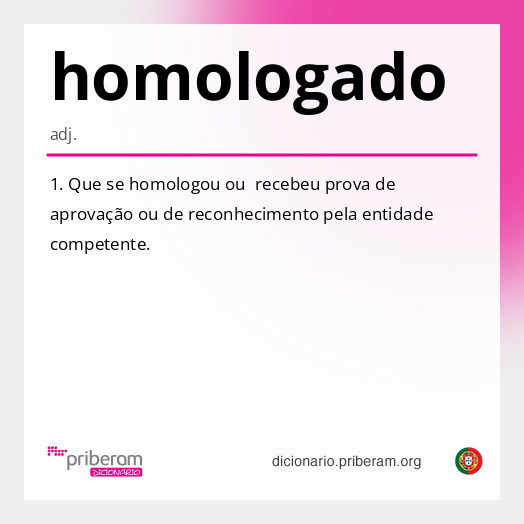 Significado de homologado