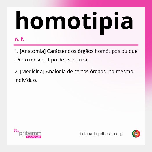Significado de homotipia