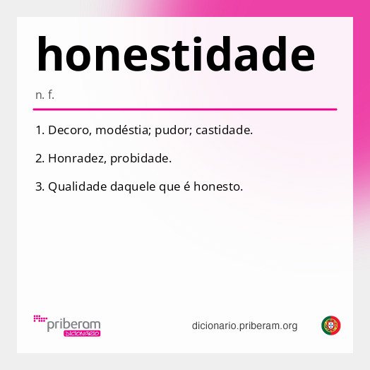 Significado de honestidade