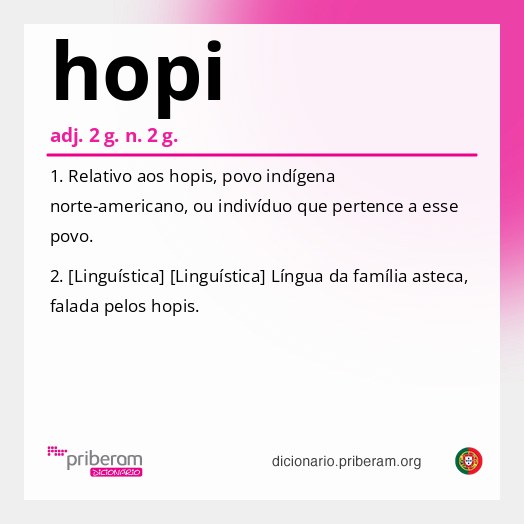 Significado de hopi