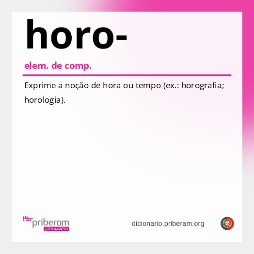 Significado de horo-