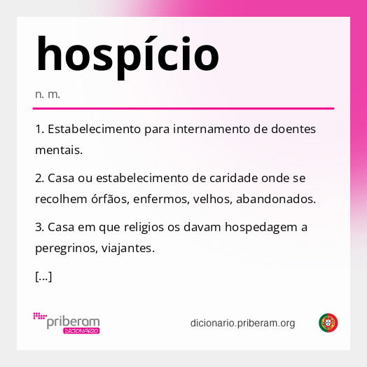 Significado de hospício