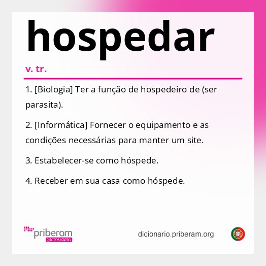 Significado de hospedar