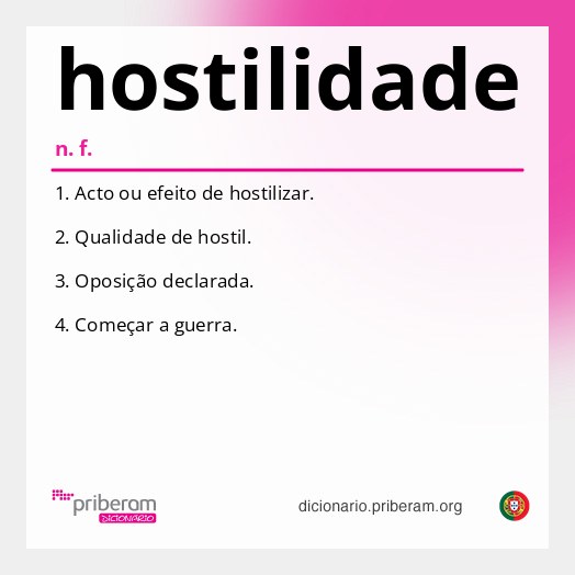 Significado de hostilidade