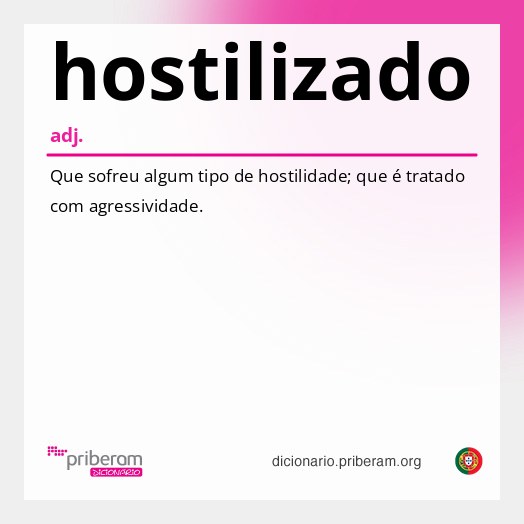 Significado de hostilizado