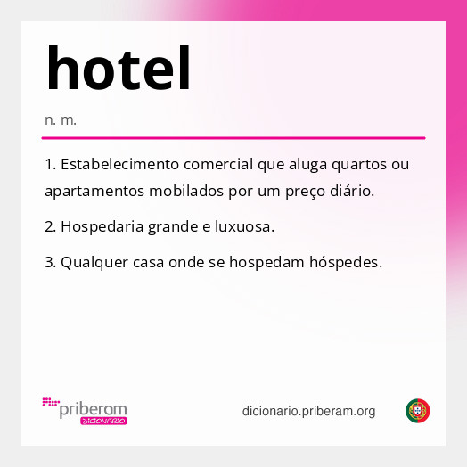 Significado de hotel