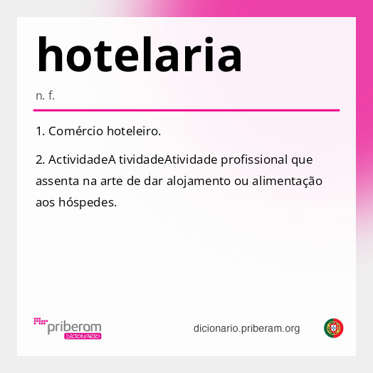 Significado de hotelaria