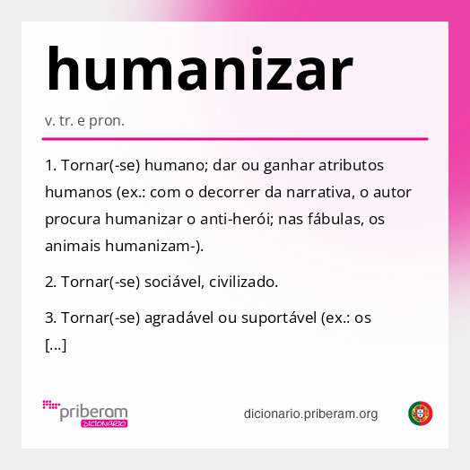 Significado de humanizar