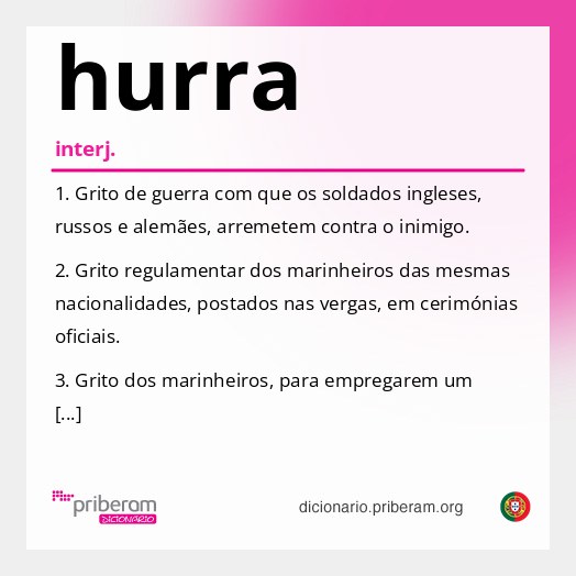 Significado de hurra