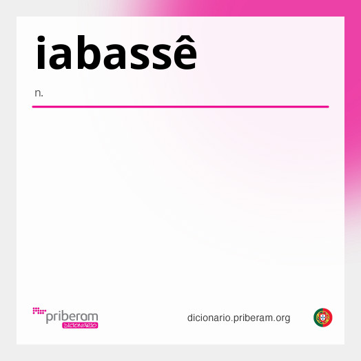 Significado de iabassê