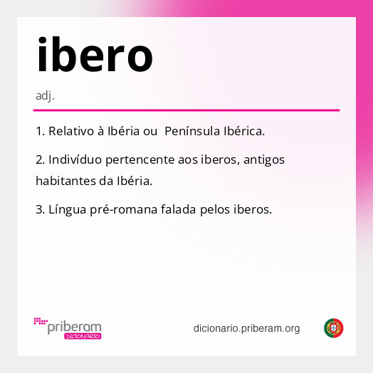 Significado de ibero