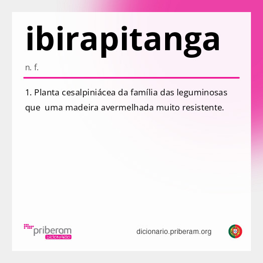 Significado de ibirapitanga