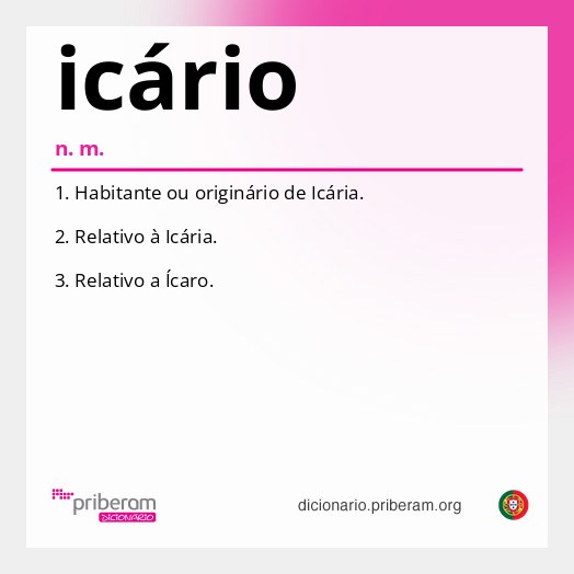 Significado de icário