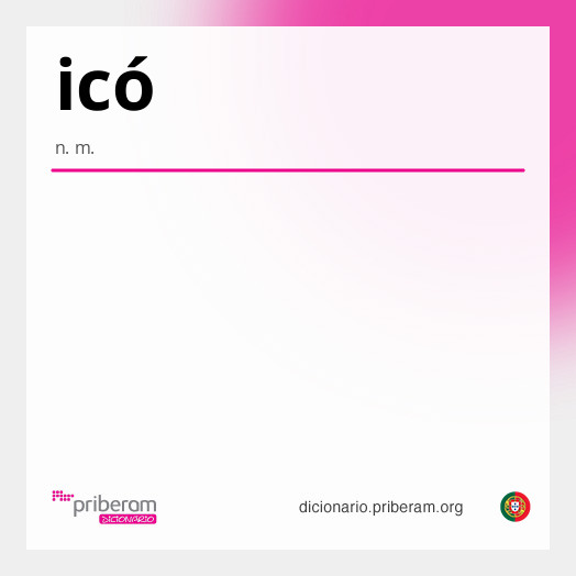 Significado de icó