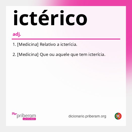 Significado de ictérico