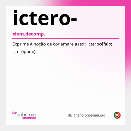 Significado de ictero-