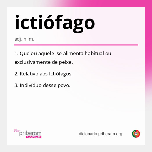 Significado de ictiófago
