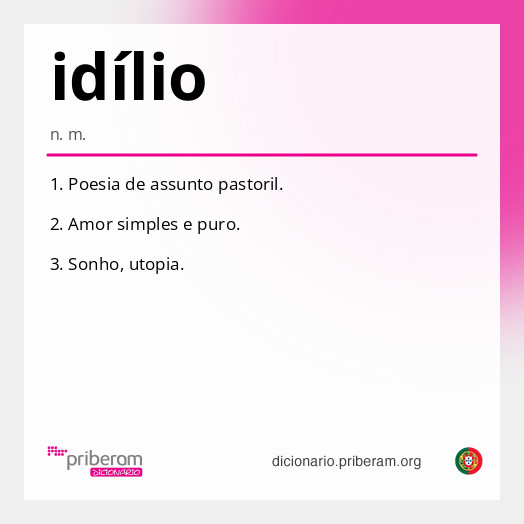 Significado de idílio