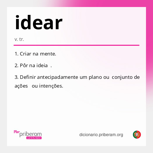 Significado de idear