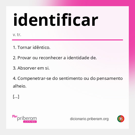 Significado de identificar