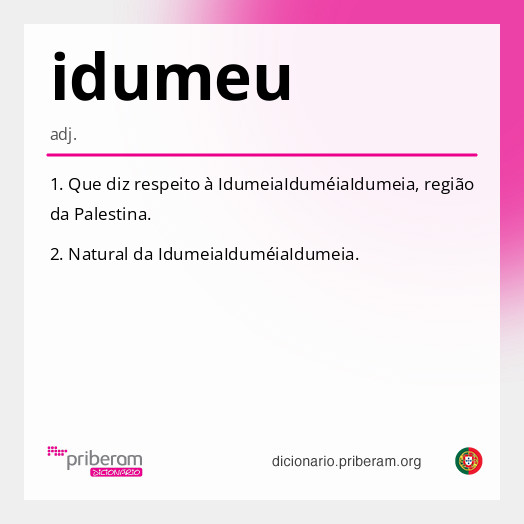 Significado de idumeu