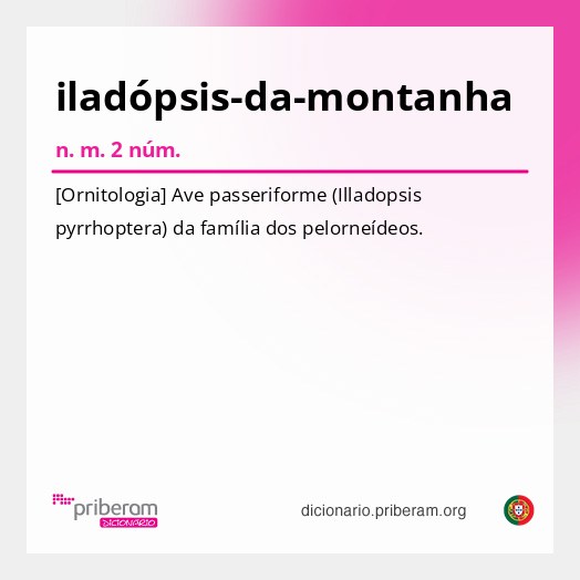 Significado de iladópsis-da-montanha