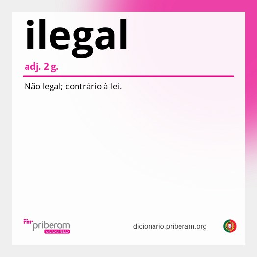 Significado de ilegal