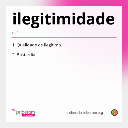 Significado de ilegitimidade