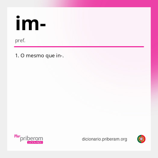 Significado de im-
