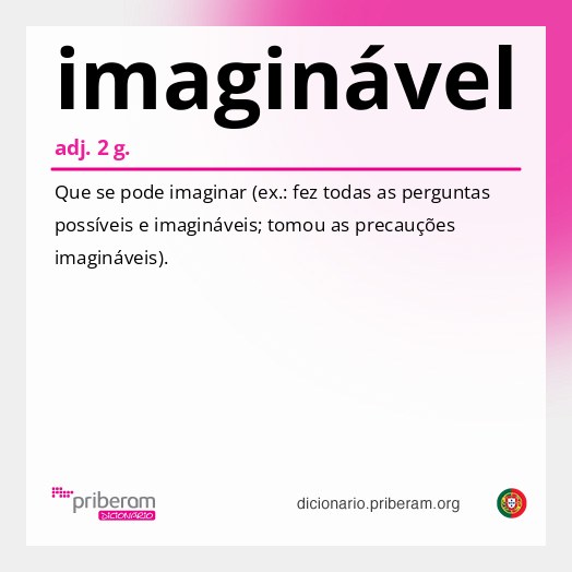 Significado de imaginável