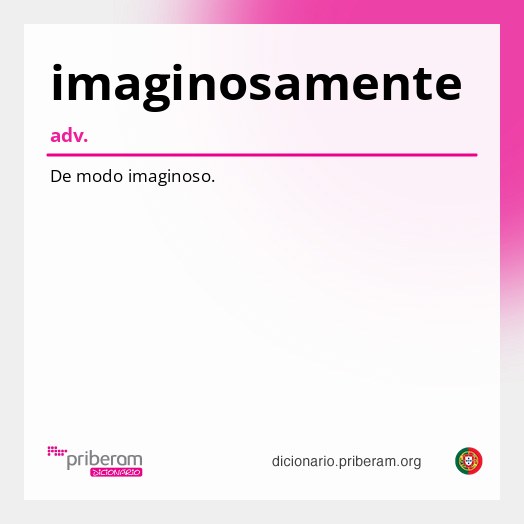 Significado de imaginosamente
