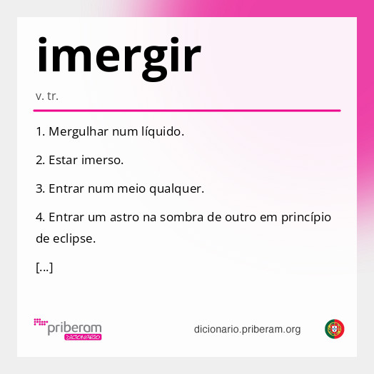 Significado de imergir