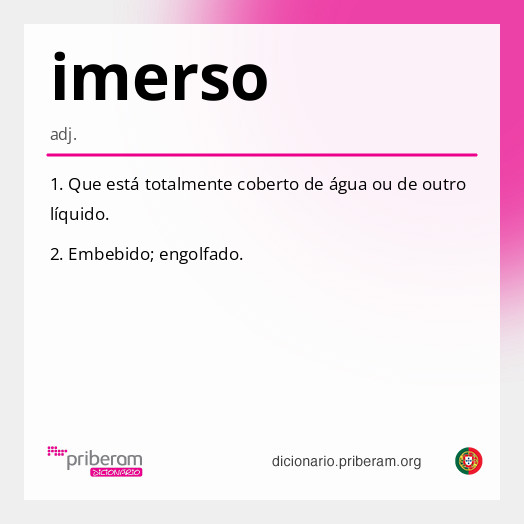 Significado de imerso