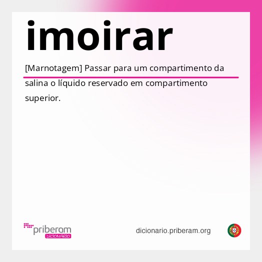 Significado de imoirar