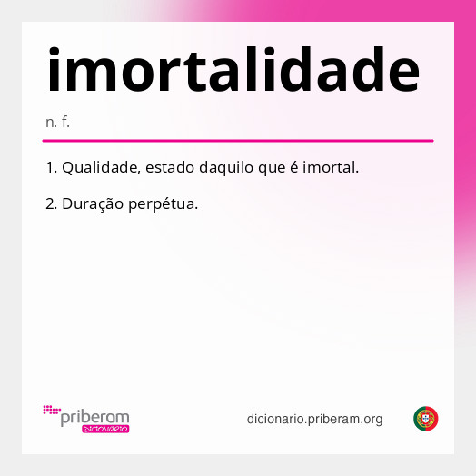 Significado de imortalidade