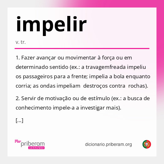 Significado de impelir