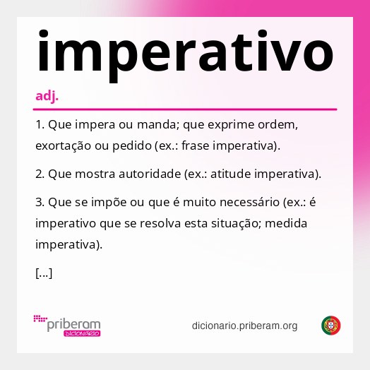 Significado de imperativo