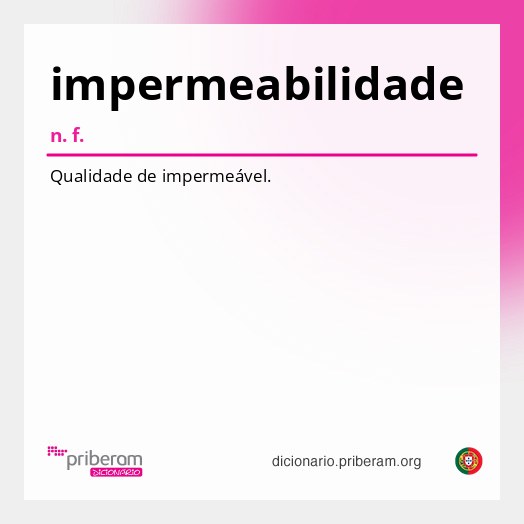 Significado de impermeabilidade
