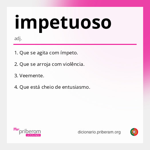Significado de impetuoso