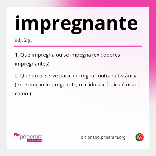 Significado de impregnante