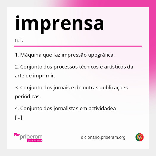Significado de imprensa