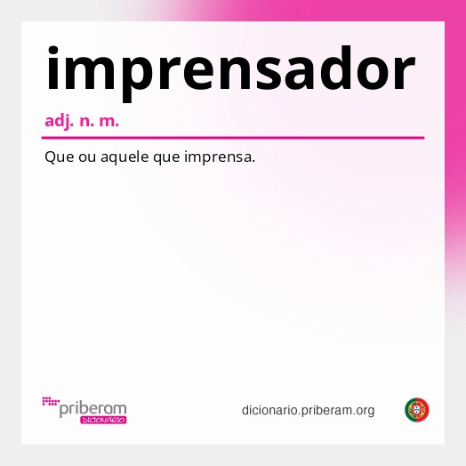 Significado de imprensador