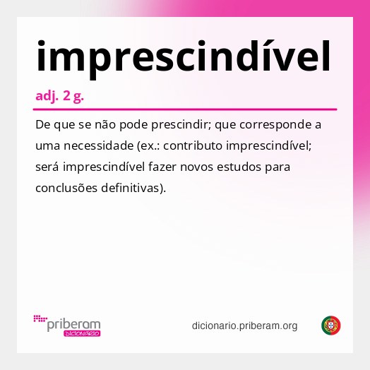 Significado de imprescindível