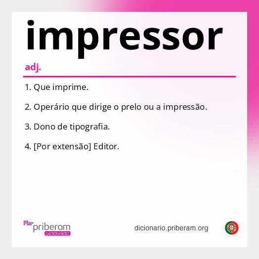 Significado de impressor