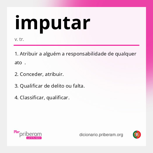 Significado de imputar
