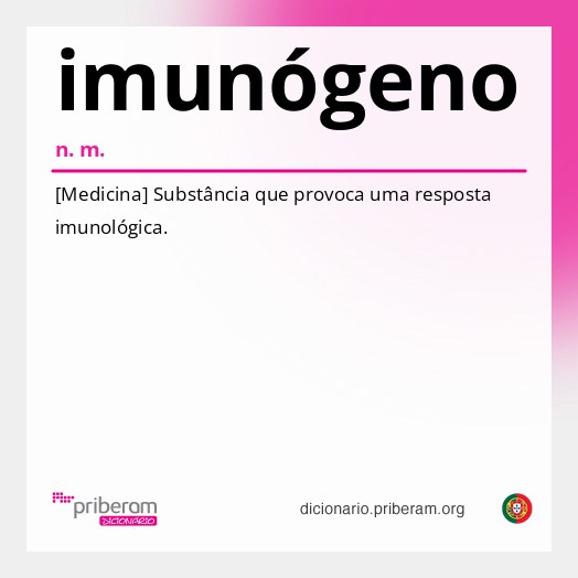 Significado de imunógeno