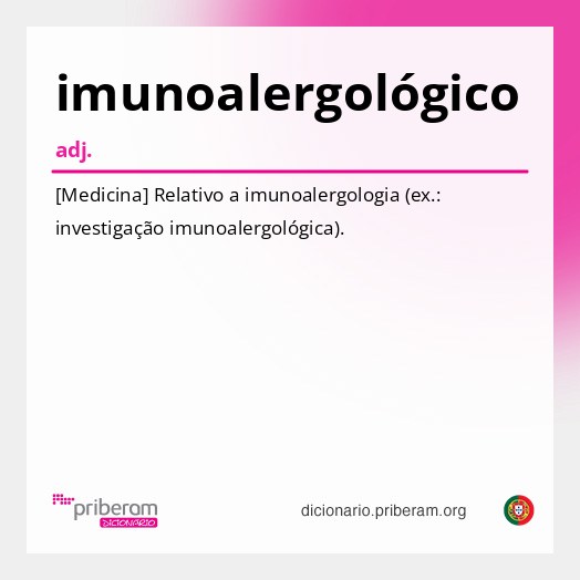 Significado de imunoalergológico