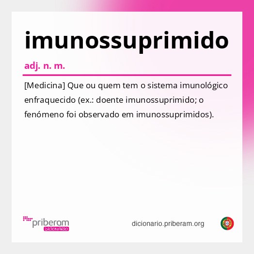 Significado de imunossuprimido